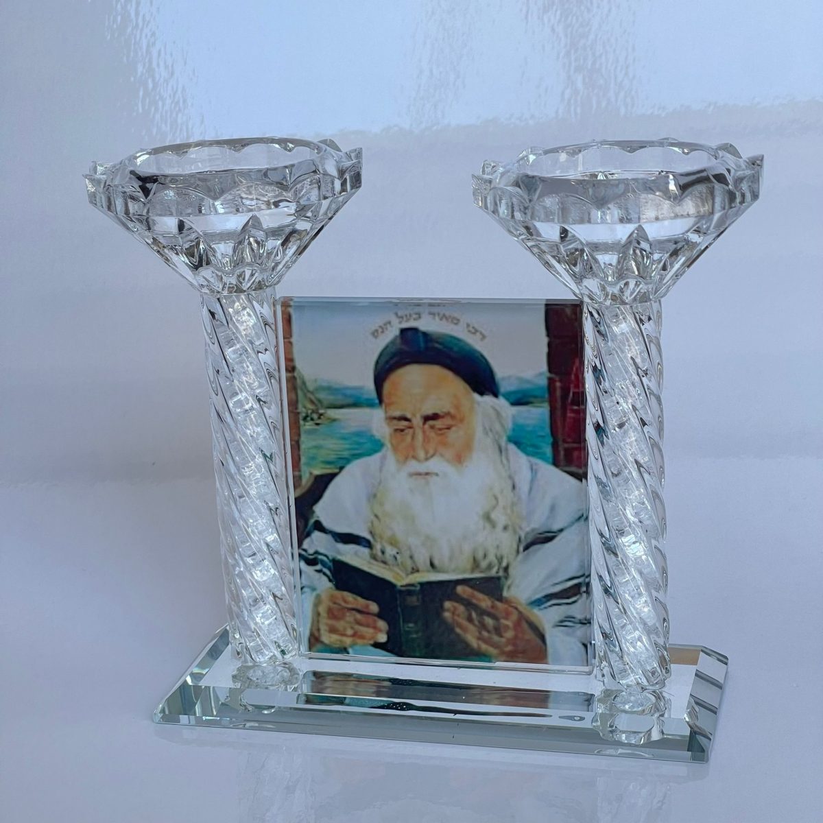 ⁦פמוטים לשבת - דגם רבי מאיר בעל הנס⁩ – תמונה ⁦1⁩