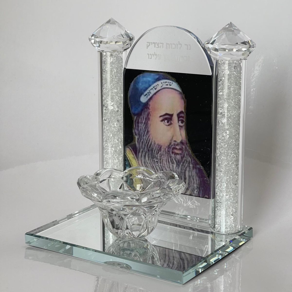 ⁦פמוט יחיד  - דגם ר' שמעון בר יוחאי⁩ – תמונה ⁦1⁩