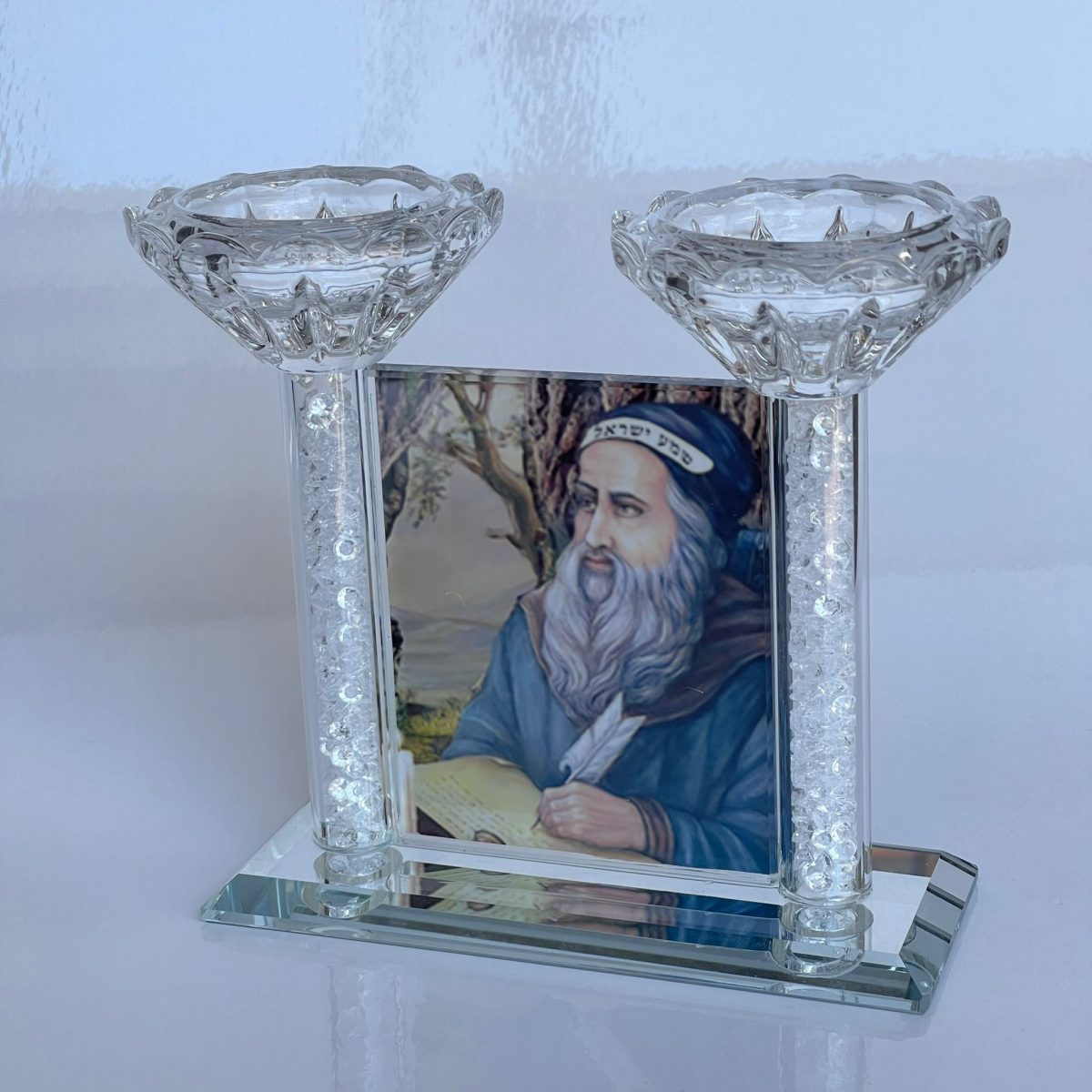 ⁦פמוטים לשבת - דגם רבי שמעון בר יוחאי⁩ – תמונה ⁦1⁩
