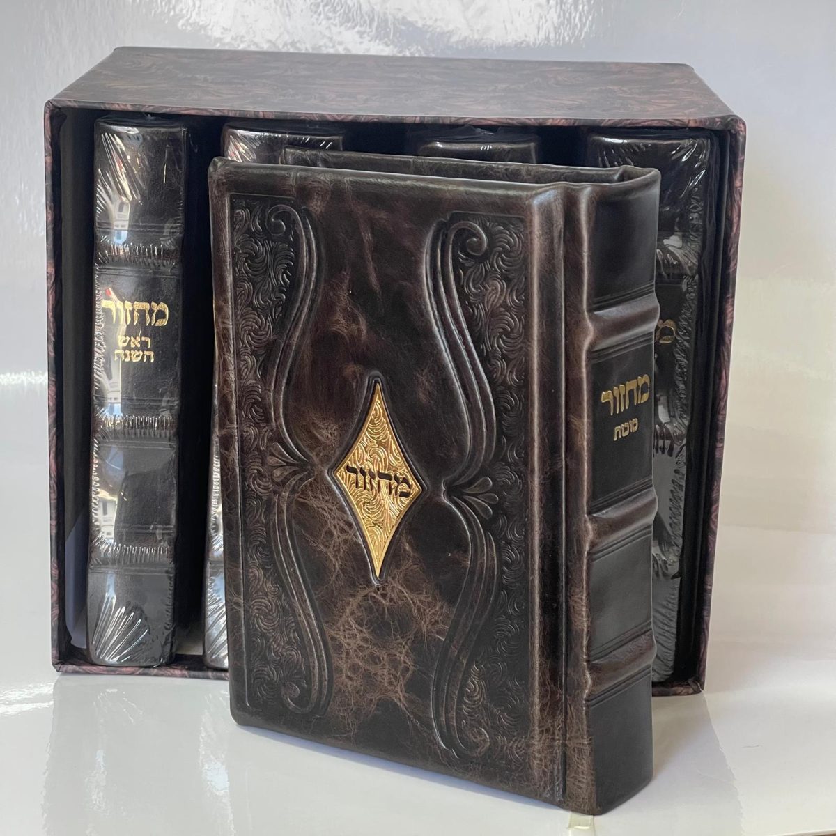 ⁦סט מחזורים מהודר מעור אמיתי⁩ – תמונה ⁦1⁩