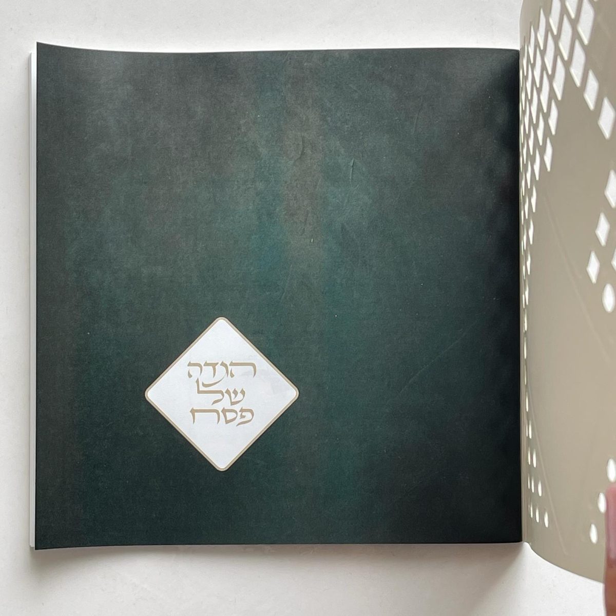 ⁦הגדה של פסח - דגם מעוין לבן⁩ – תמונה ⁦3⁩